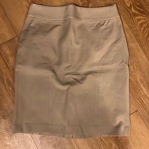 Khaki Banana Republic Pencil Skirt